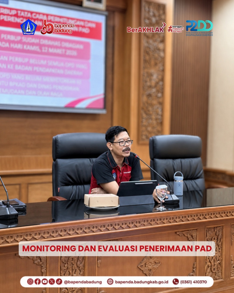 Monitoring dan Evaluasi Penerimaan PAD