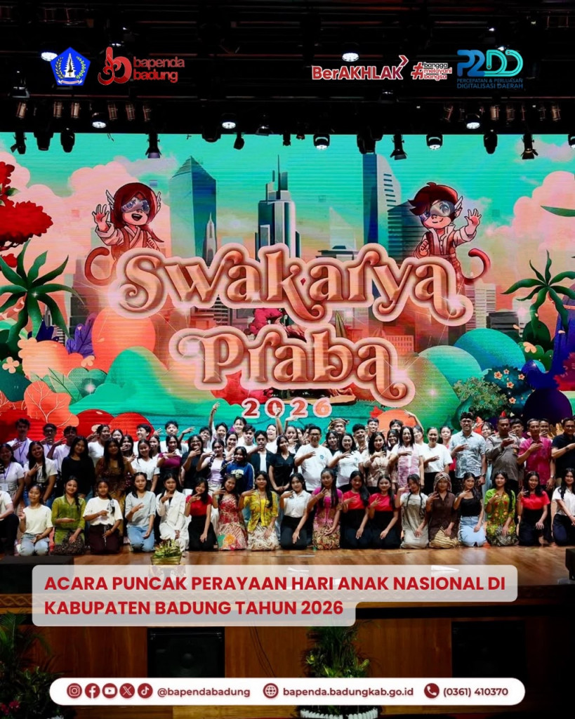 Acara Puncak Perayaan Hari Anak Nasional Di Kabupaten Badung