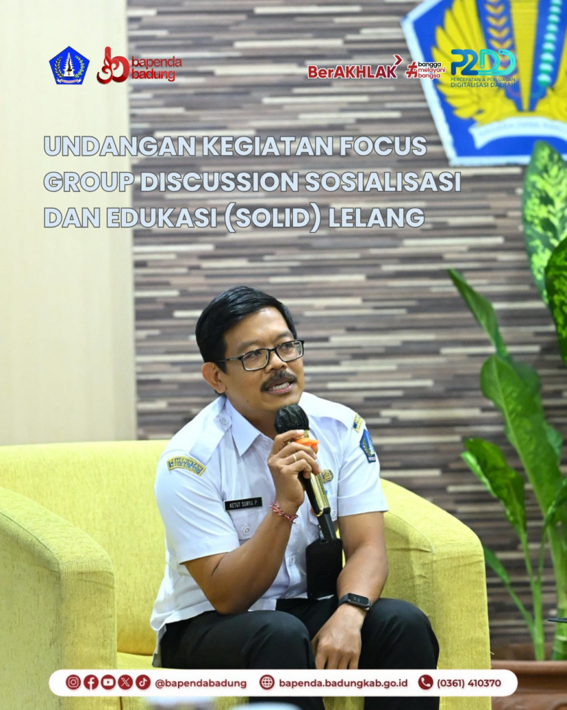 Undangan Kegiatan Focus Group Discussion Sosialisasi dan Edukasi (SOLID) Lelang