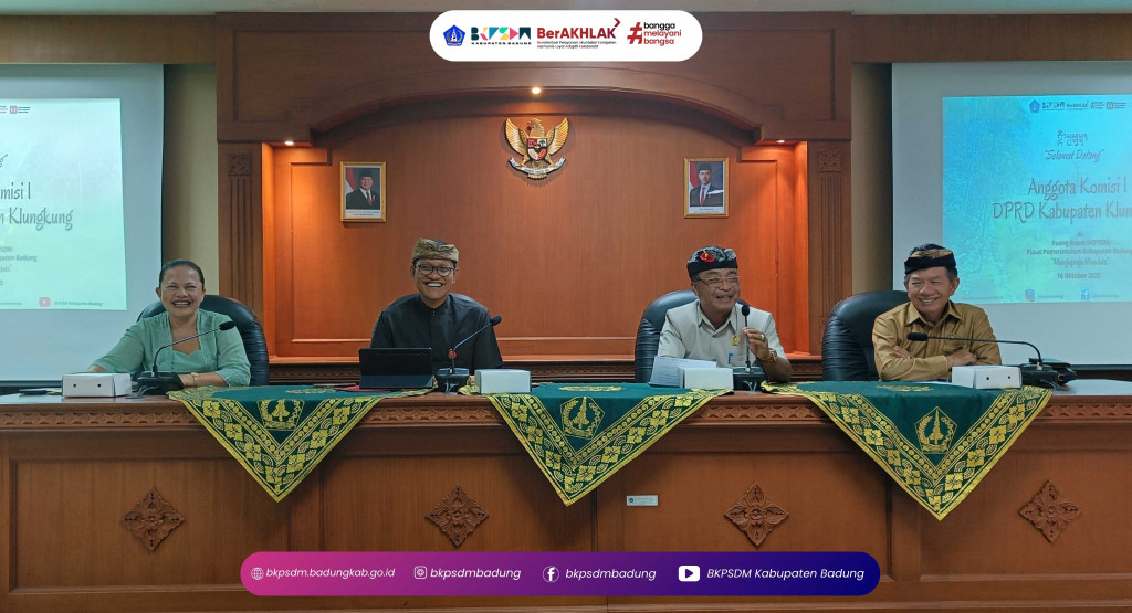 Komisi I DPRD Klungkung Kunjungi BKPSDM Badung Bahas Status PPPK Paruh Waktu