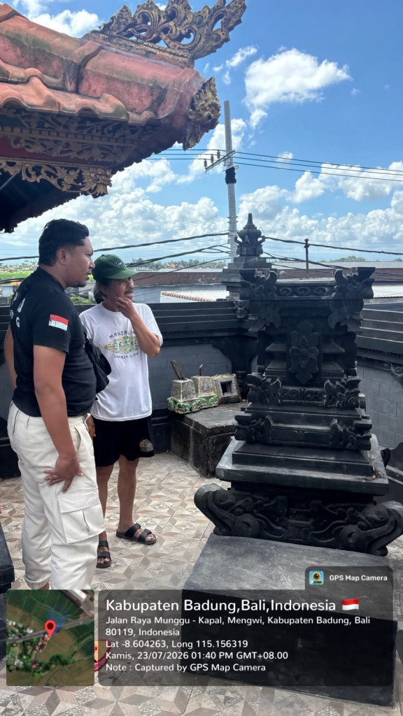 Kebakaran Pelinggih di Banjar Sengguan, Desa Buduk, Kecamatan Mengwi