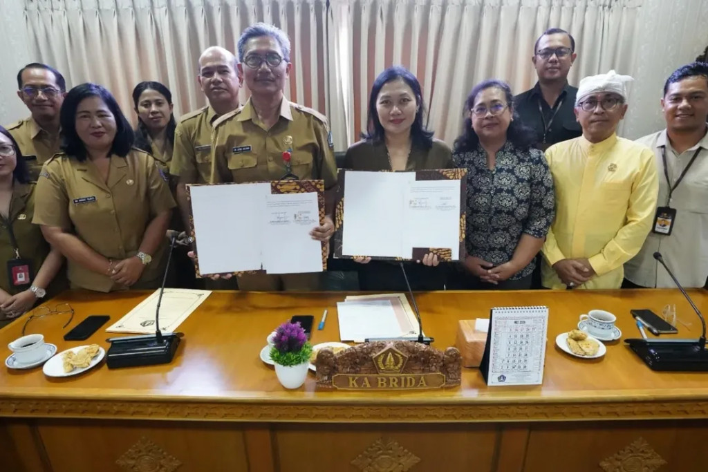 Penandatangan Pokok Perjanjian Swakelola Kegiatan Penelitian dan Pengembangan Partisipasi Masyarakat berupa Survei Kerukunan Umat Beragama Kabupaten Badung Tahun 2026