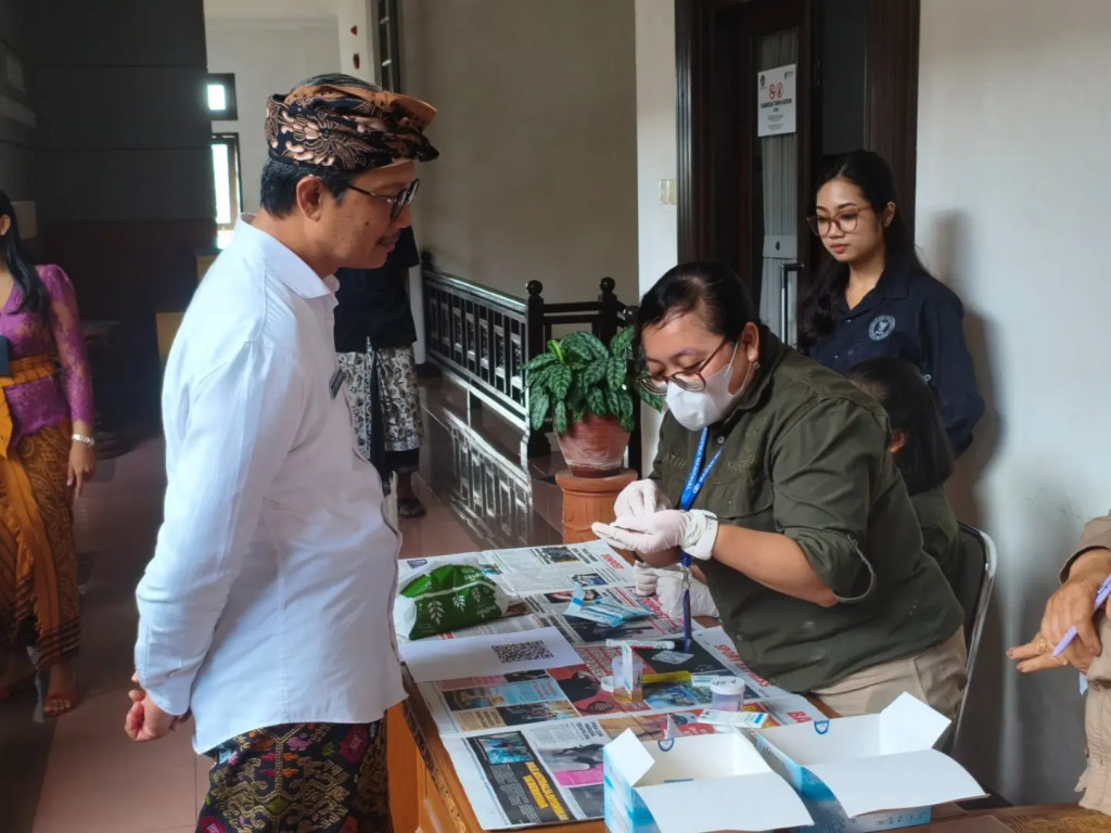 Sidak Tes Urin oleh Badan Narkotika Nasional Kabupaten Badung