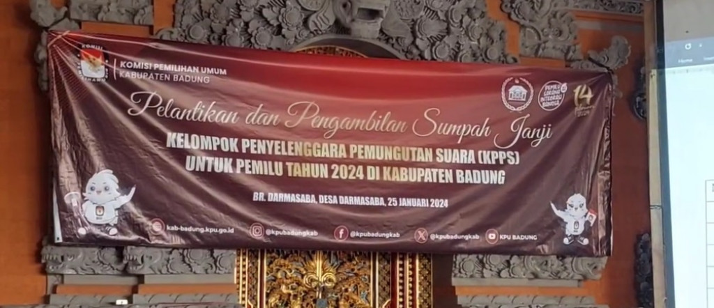 PELANTIKAN DAN PENGAMBILAN SUMPAH JANJI KPPS DARMASABA