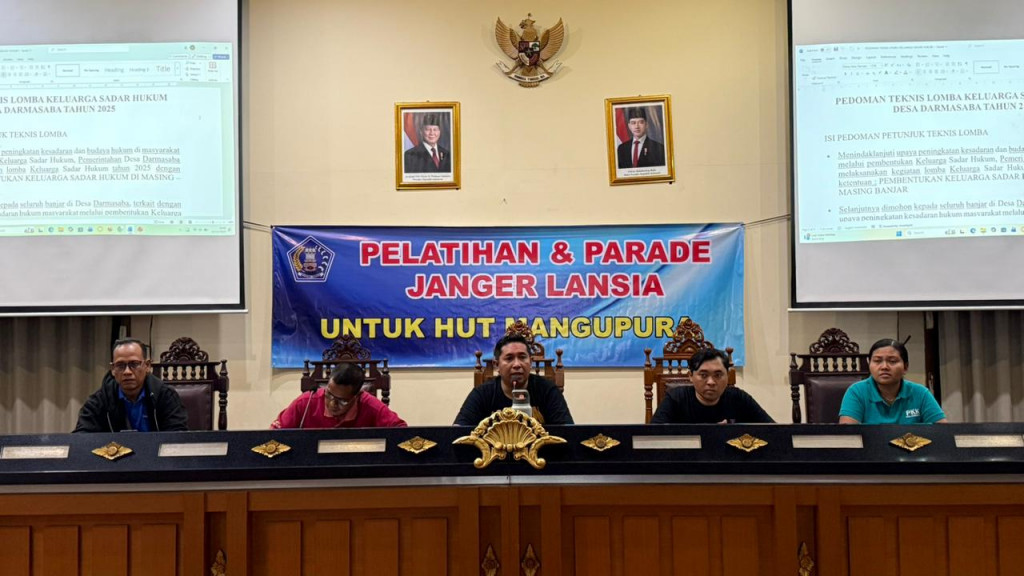 Sosialisasi Lomba Keluarga Sadar Hukum (Kadarkum) Desa Darmasaba Tahun 2025