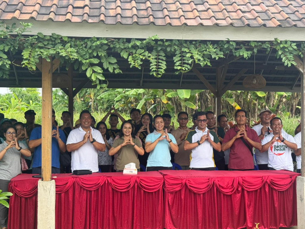 KUNJUNGAN IBU KETUA TP PKK KABUPATEN BADUNG DI DESA DARMASABA