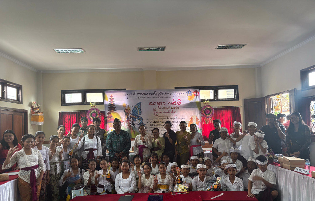 PELAKSANAAN BULAN BAHASA BALI KE VIII TAHUN 2026 KOLABORASI DESA DINAS ANGANTAKA DAN DESA ADAT ANGANTAKA
