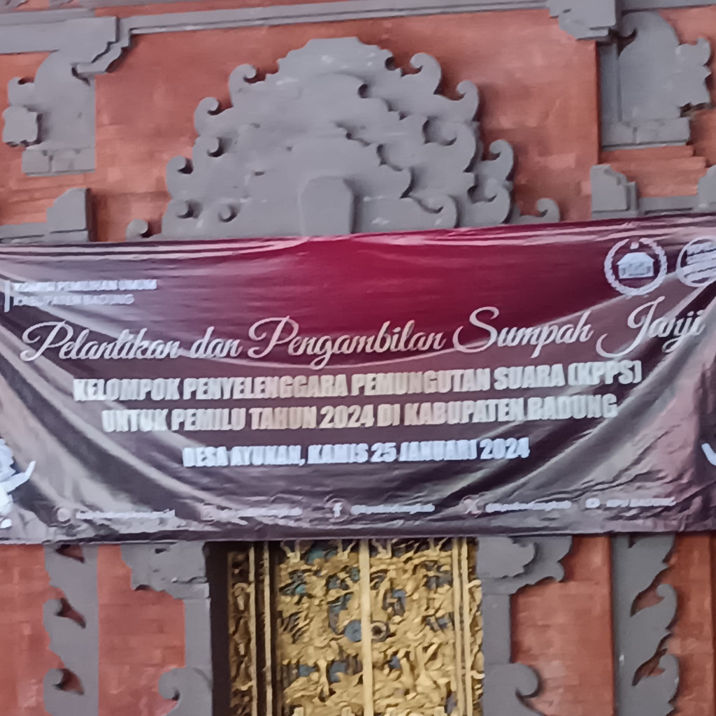 Bimbingan Teknis (BIMTEK) kepada Ketua dan Anggota KPPS Se-Desa Ayunan.