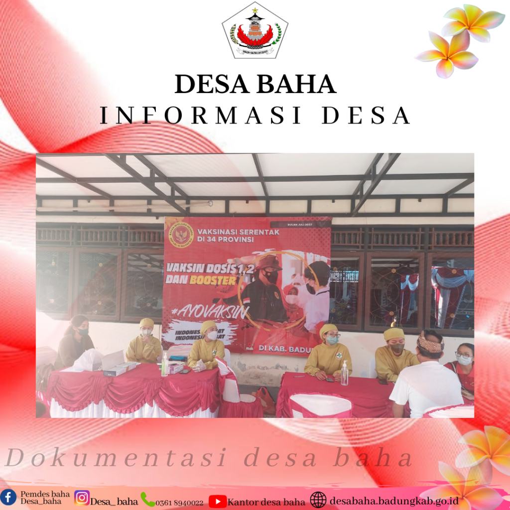 Rabu, 20 Juli 2022 Pelaksanaan Vaksinasi Covid-19 dengan dosis 1, 2 dan booster dari Tim BIN