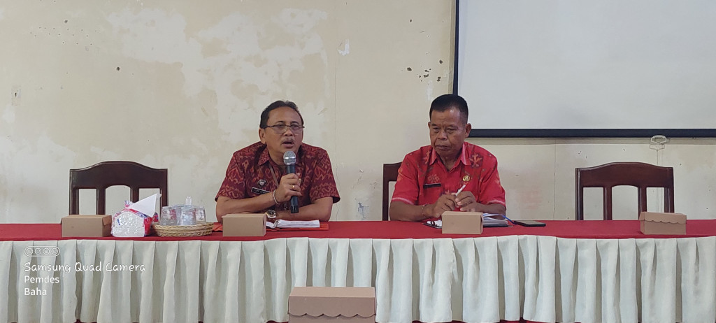 Sosialisasi Telunjuk Sakti dari Disdukcapil di Desa Baha