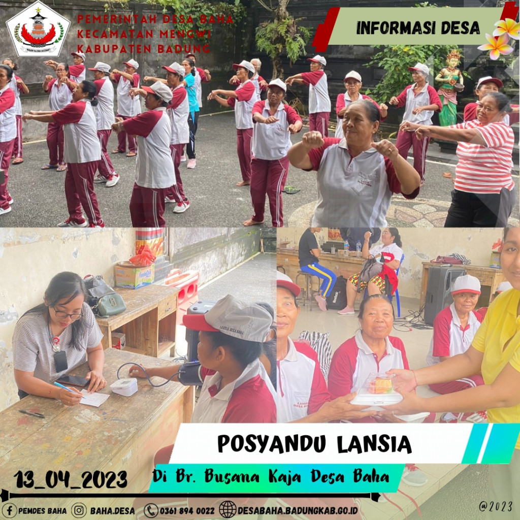 Posyandu Lansia Br. Busana Kaja April 2023