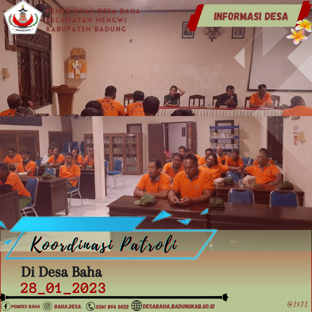 Koordinasi Patroli Desa