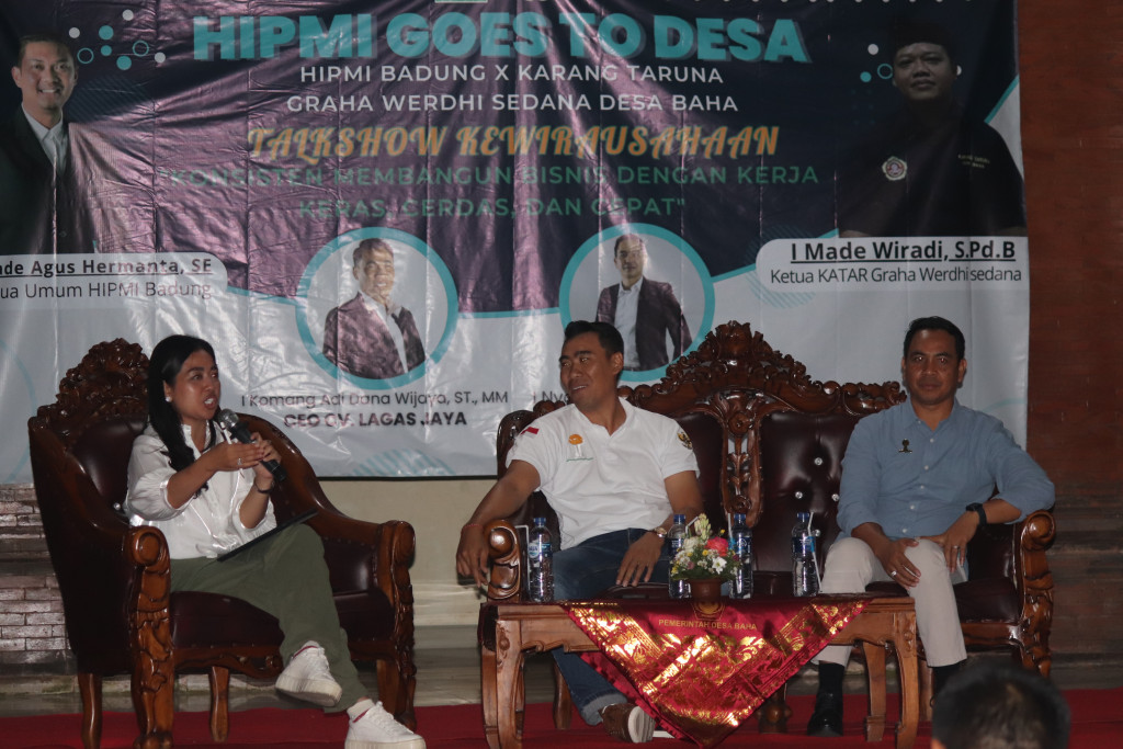 SEMINAR KEWIRAUSAHAAN MUDA BERSAMA KARANG TARUNA GRAHA WERDHI SEDANA DESA BAHA