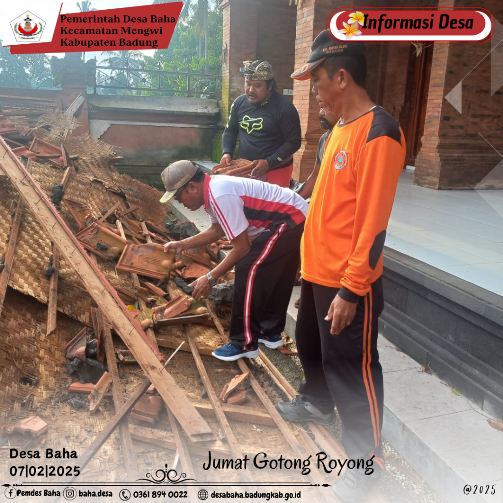 Kegiatan Gotong Royong bersama.