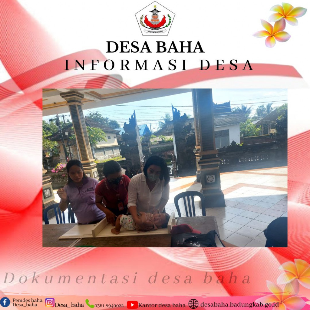 Posyandu Balita bulan Desember di Br. Bedil