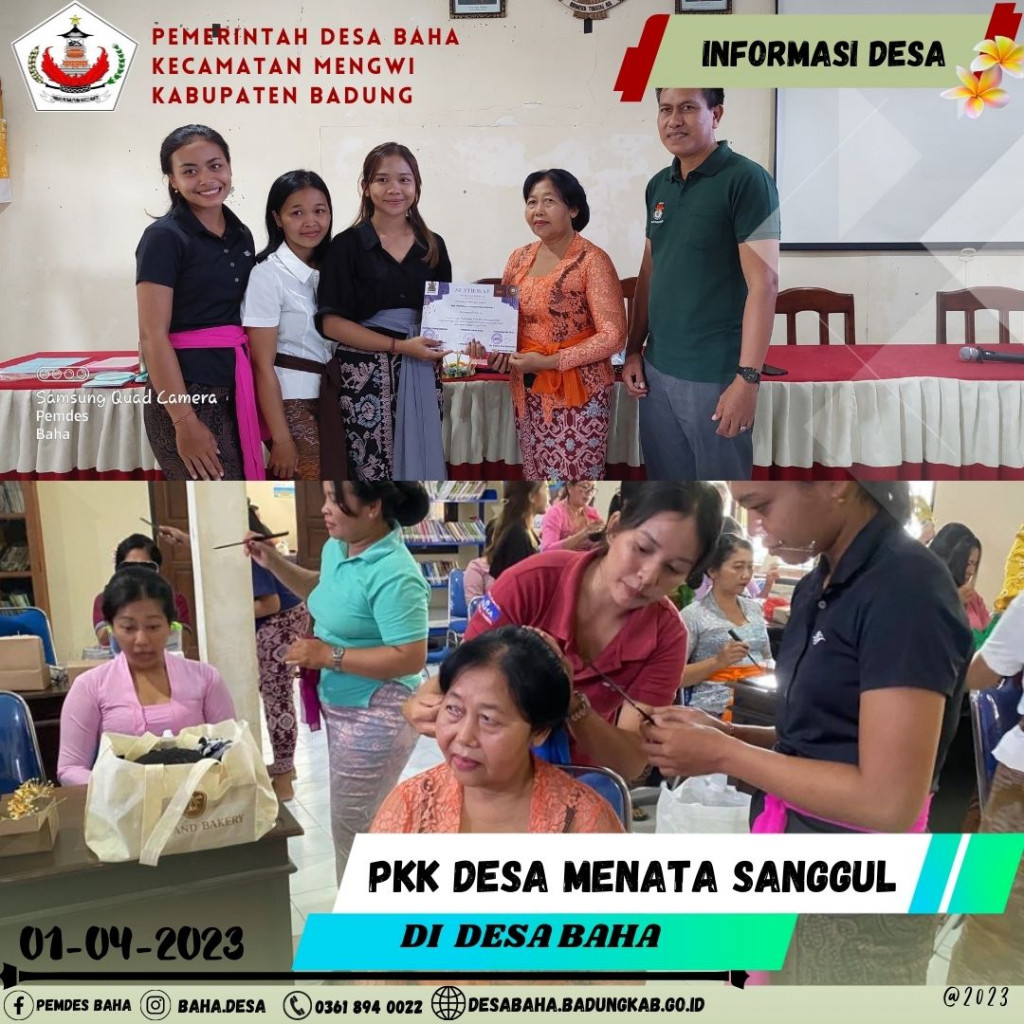 PKK DESA MENATA SANGGUL SESUAI PAKEM BALI