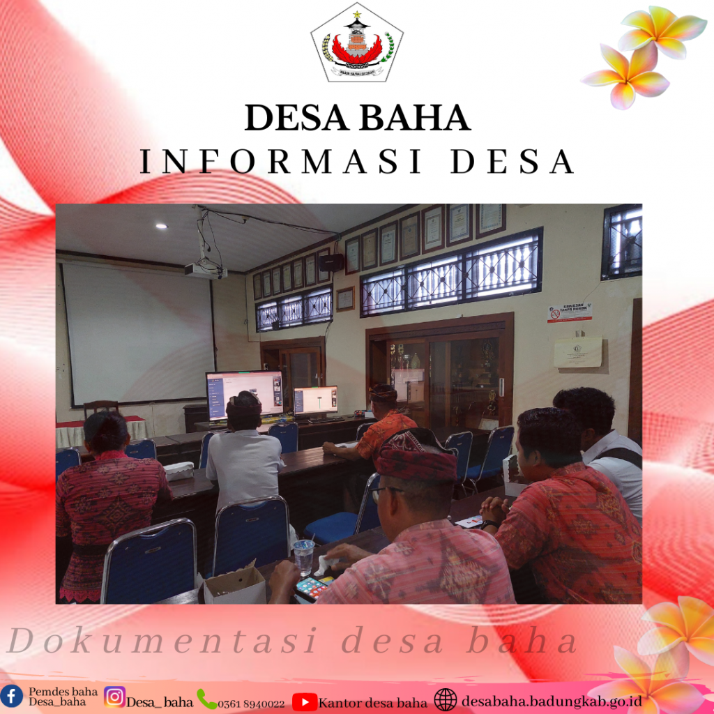 Zoom Metting pembahasan tentang SDGs Desa