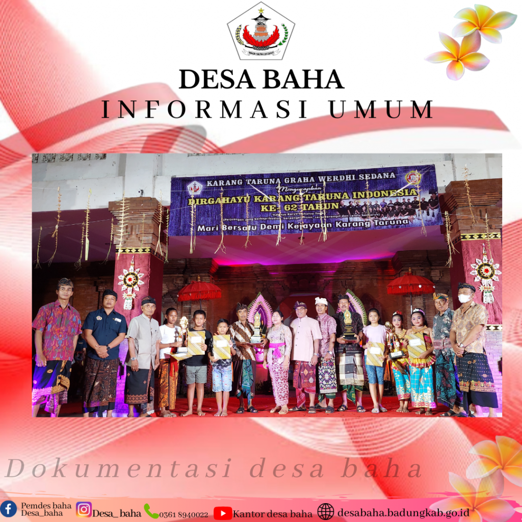 Perayaan HUT Karang Taruna Indonesia ke 62 Tahun di Desa Baha