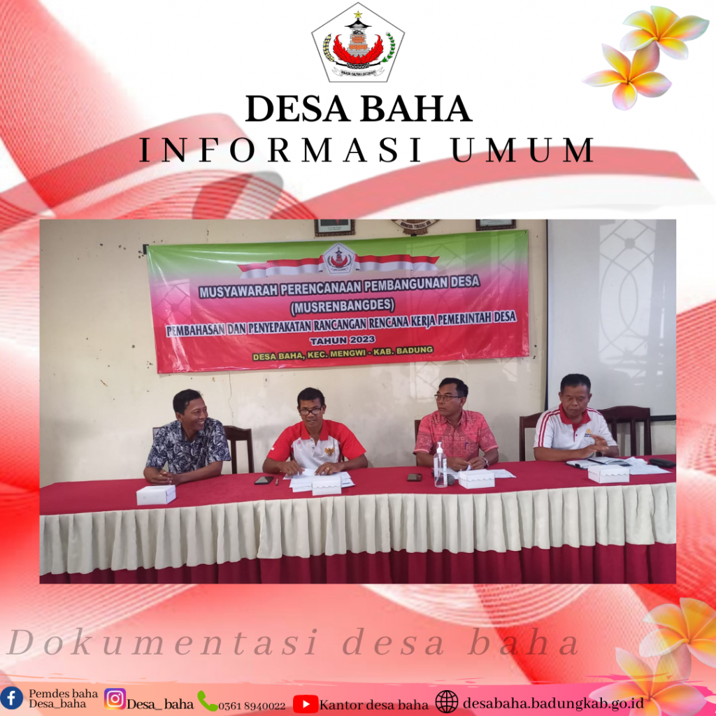 Penyusunan Rencana Kerja Pemerintah Desa Tahun 2023