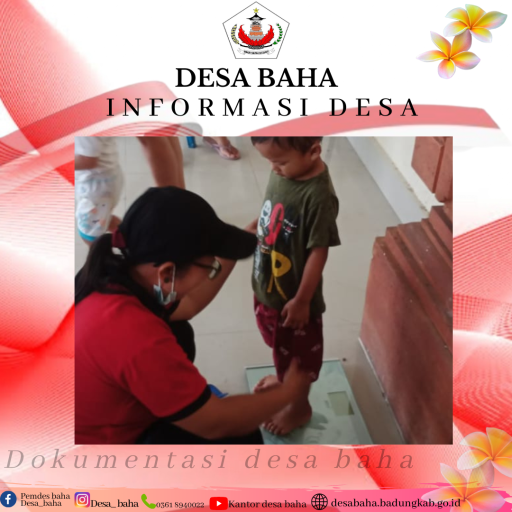 Posyandu Balita Bulan Oktober di Br. Busana Kelod Desa Baha
