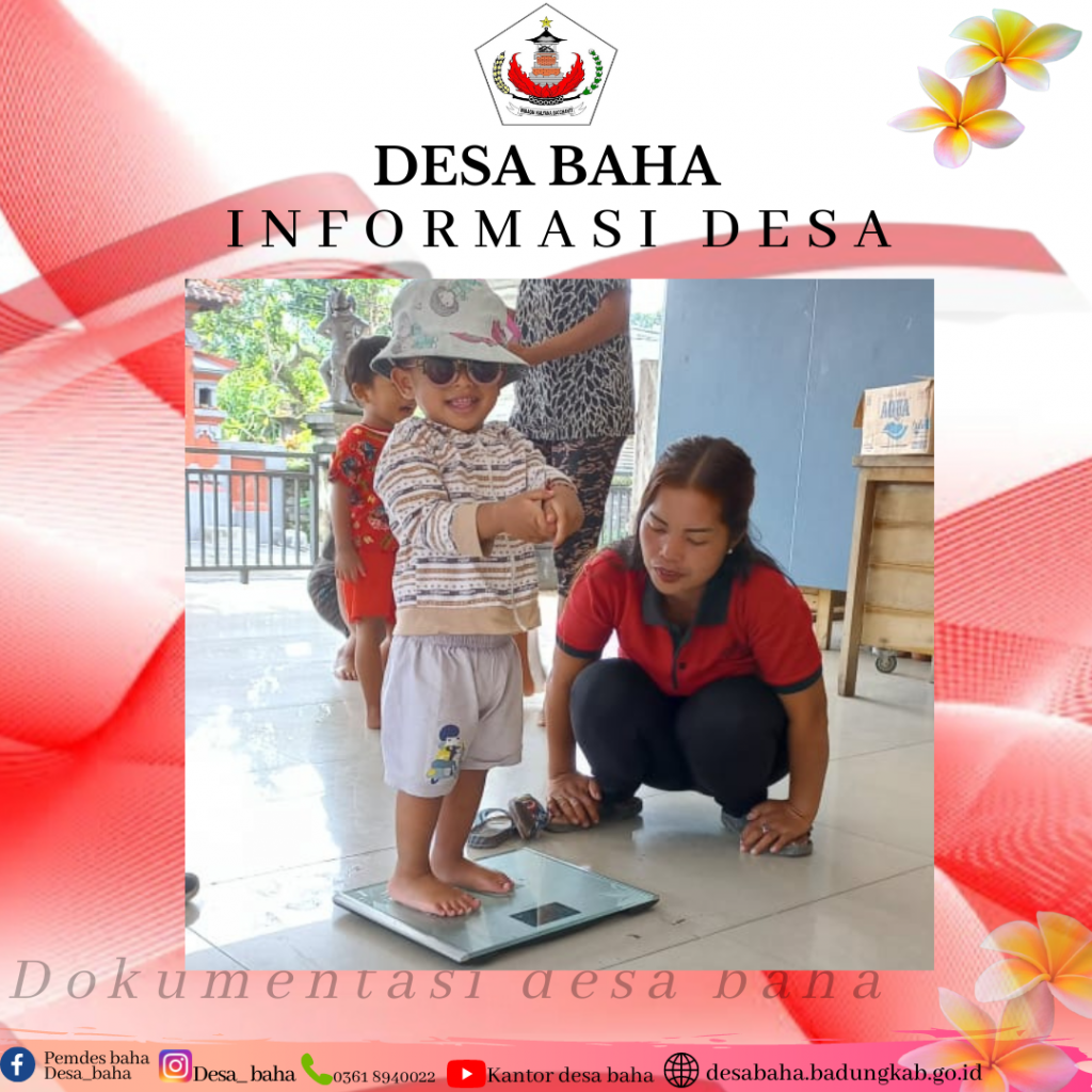 Posyandu Balita Bulan Nopember di Br. Busana Kaja, Desa Baha