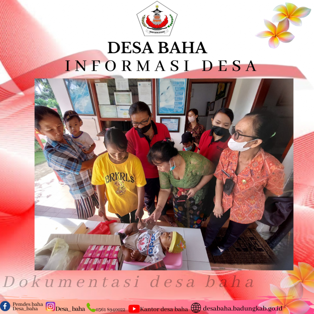 Posyandu Balita bulan Nopember di Br. Pengabetan, Desa Baha