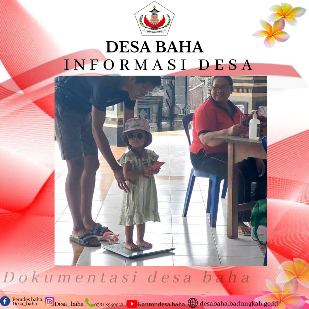 Posyandu Balita bulan Nopember di Br. Bedil, Baha