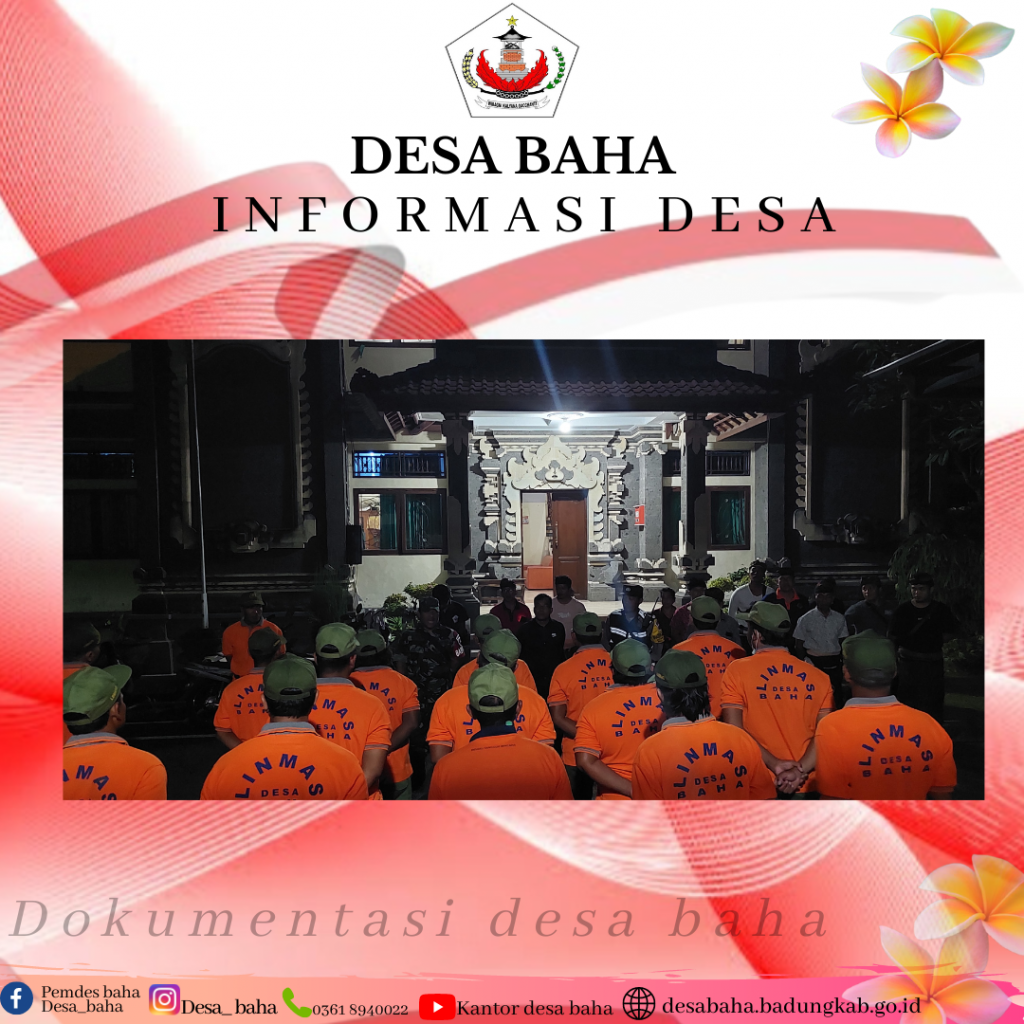 Pengamanan Malam Tahun Baru di Desa Baha