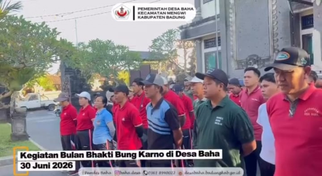 Kegiatan Bulan Bhakti Bung Karno di Desa Baha