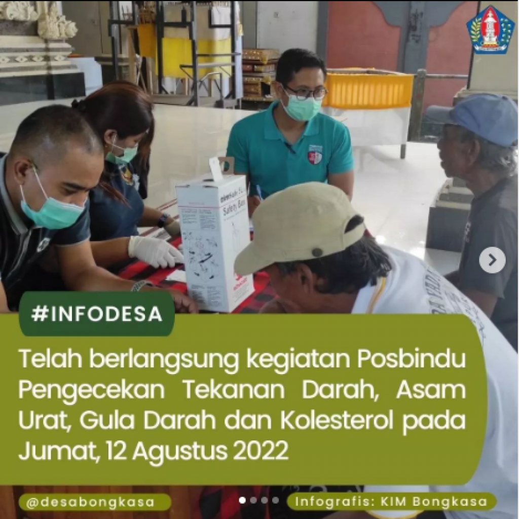 Kegiatan POSBINDU di Desa Bongkasa