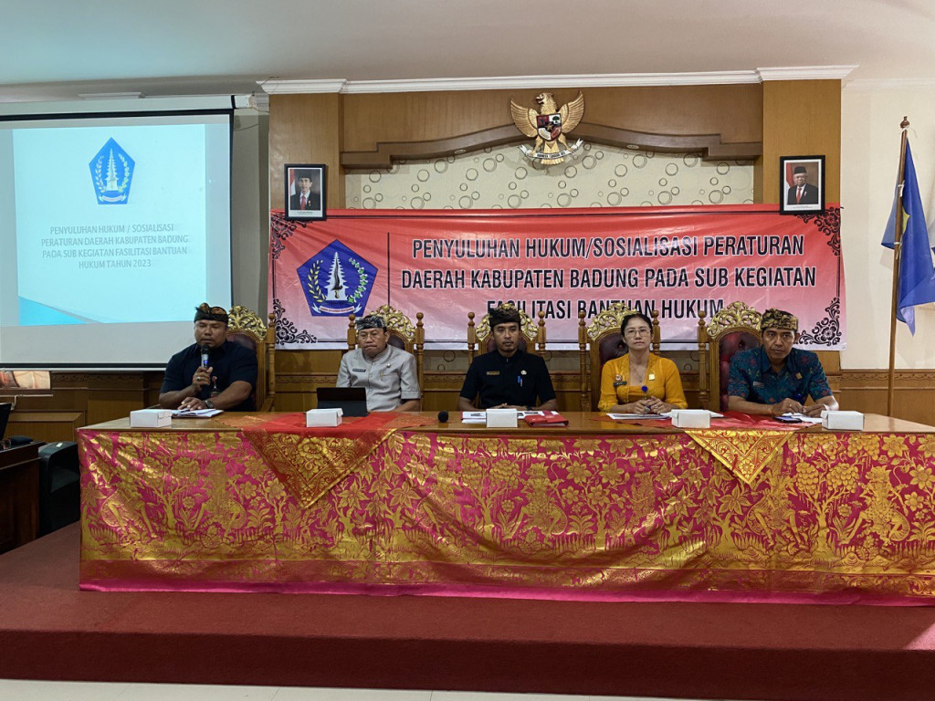 Kegiatan Penyuluhan Hukum / Sosialisasi Perda Badung Sub Kegiatan Fasilitasi Bantuan Hukum