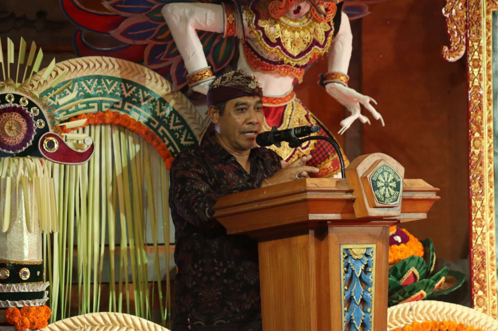 Bendesa Adat Padang Luwih Ajak Yowana Tetap Kompak Lestarikan Budaya dalam pelaksanaan  HUT ke-59 Yowana Prasada Amertha 