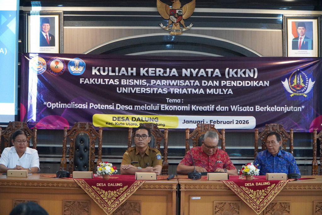 Mahasiswa KKN Universitas Triatma Mulya Siap Dukung Pembangunan dan Pemberdayaan Masyarakat Desa Dalung