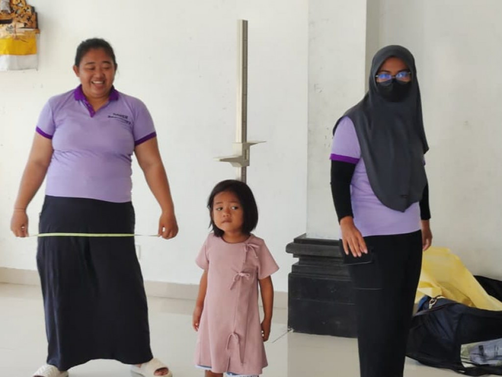 Pantau Kesehatan Balita, Giat Rutin Posyandu Balita di Banjar Bhinus Kauh Dalung