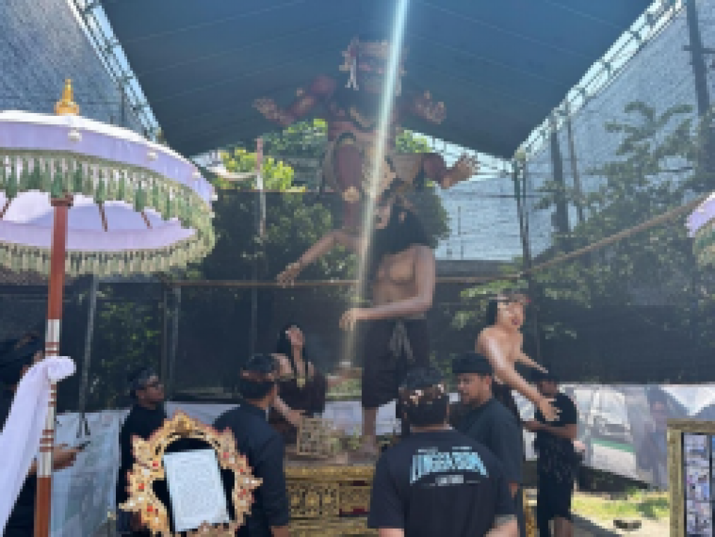 Penilaian Lomba Ogoh-ogoh di Banjar Lingga Bumi