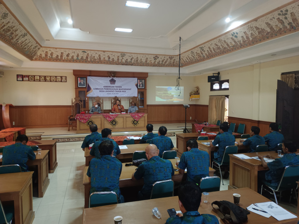 Bimbingan teknis Lembaga Pemerdayaan Masyarakat Desa Jagapati tahun 2022