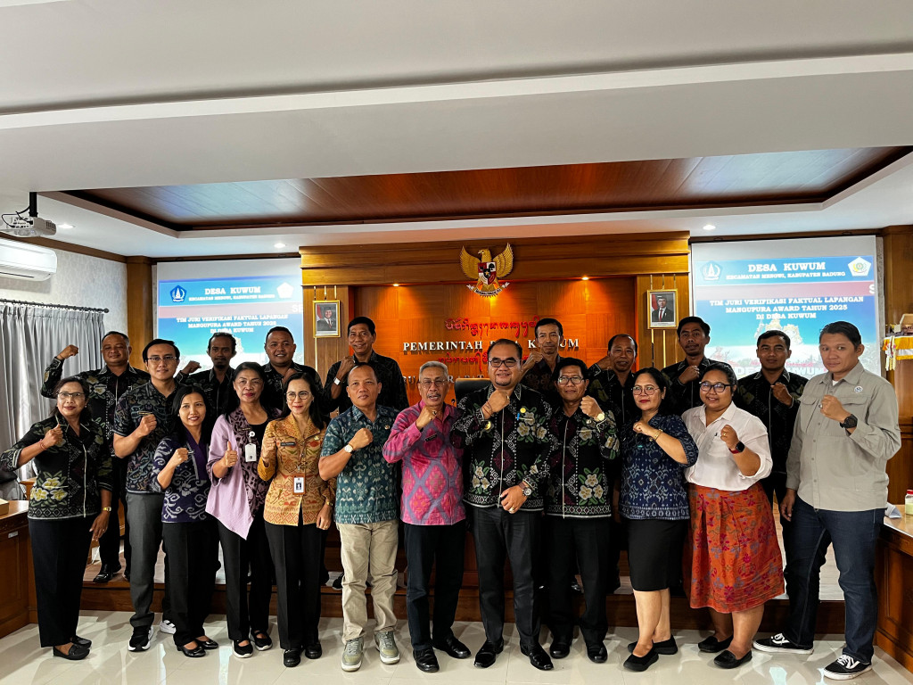 Tahap Verifikasi Faktual Lapangan Mangupura Award Tahun 2025 di Desa Kuwum