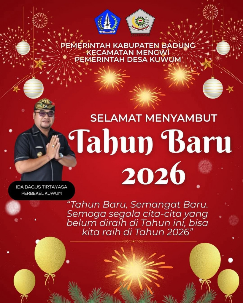 Pemerintah Desa Kuwum mengucapkan Selamat Menyambut Tahun Baru 2026