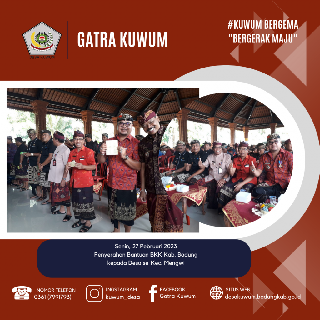 PENYERAHAN BANTUAN BKK KEPADA DESA DI KAB. BADUNG