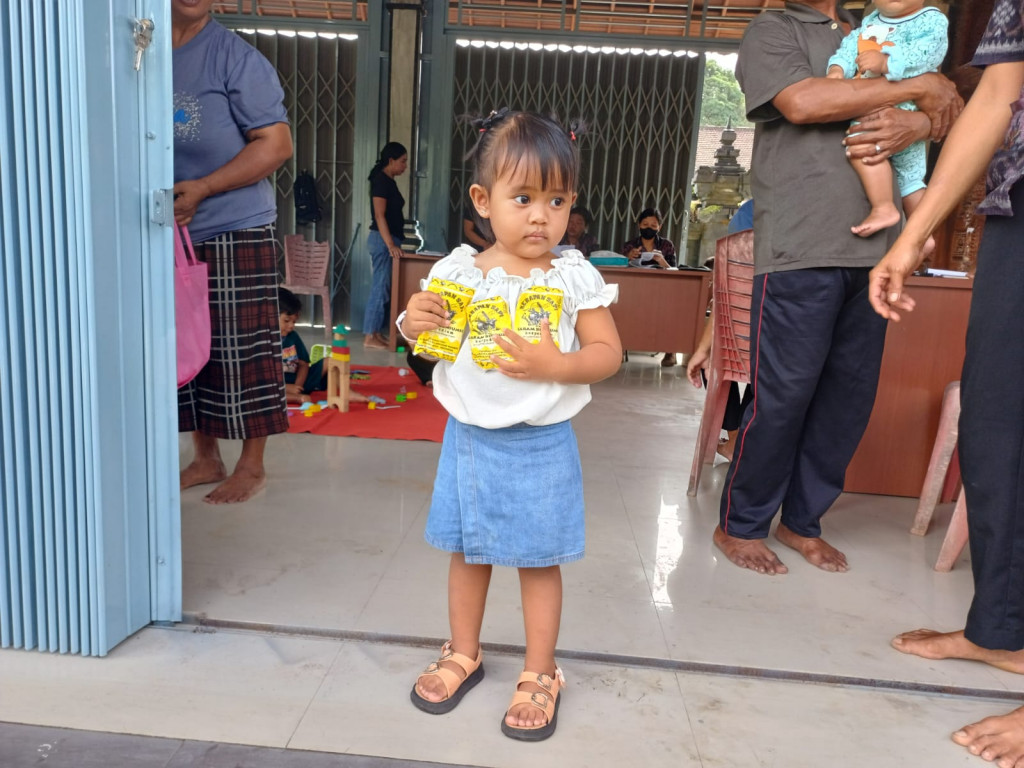 Pelaksanaan Posyandu Balita,Lansia BKB bulan Januari di Banjar Dinas Balangan Kangin Desa Kuwum