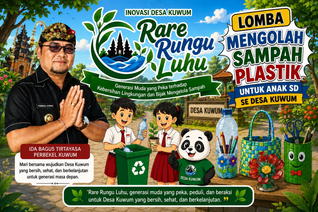 Lomba Mengolah Sampah Pelastik untuk Anak SD se Desa Kuwum