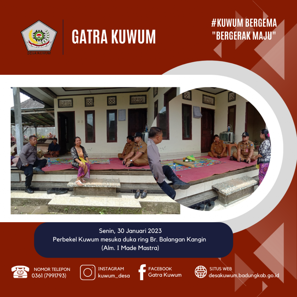 PERBEKEL KUWUM MESUKA DUKA DI BR. BALANGAN KANGIN