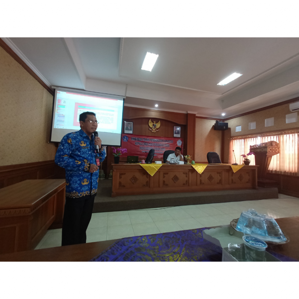 Bimbingan Teknis Peningkatan Kapasitas Perbekel dan Perangkat Desa