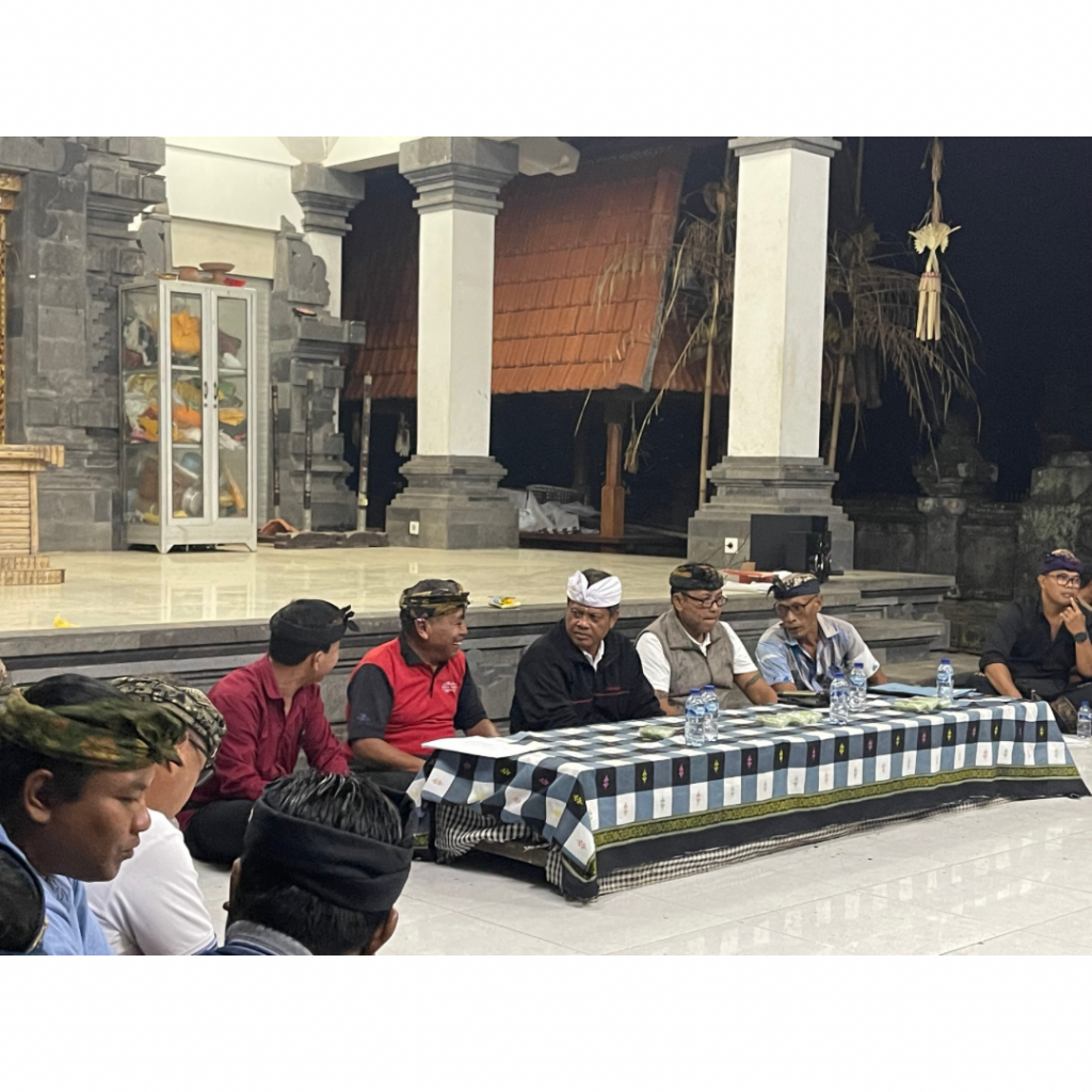 Sosialisasi Penjaringan dan Penyaringan Perangkat Desa Kewilayahan di Banjar Dinas Pengiyasan
