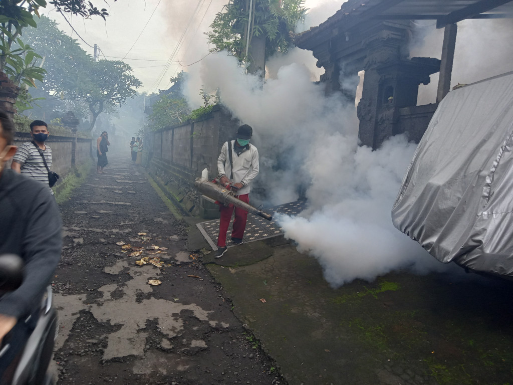 Cegah Demam Berdarah, dilakukan fohing di lingkungan mambal kajanan