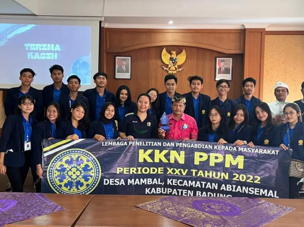 Pelepasan KKN Universitas Udayana Tahun 2022 di Desa Mambal