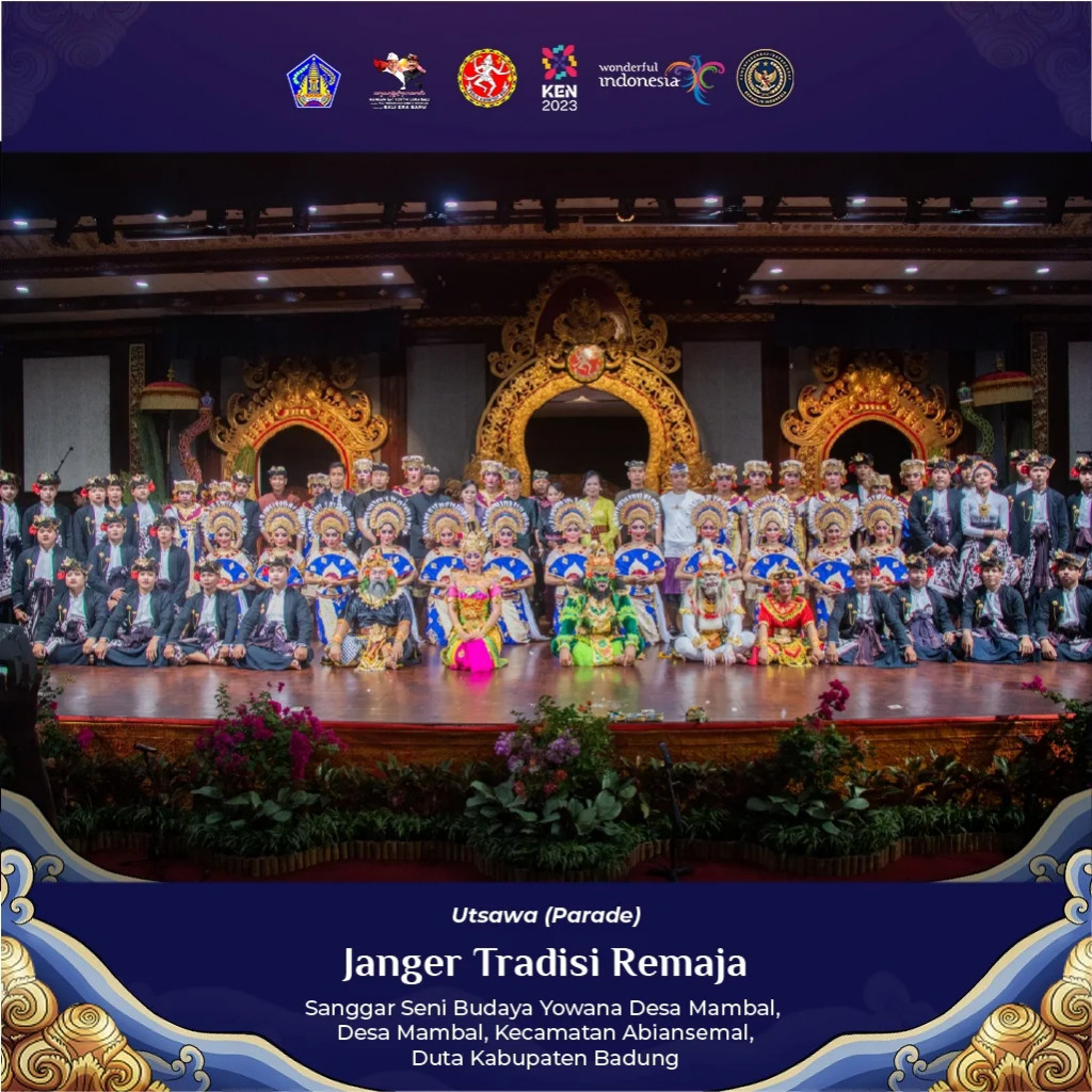 Parade Utsawa Janger Tradisi Remaja duta Kabupaten Badung