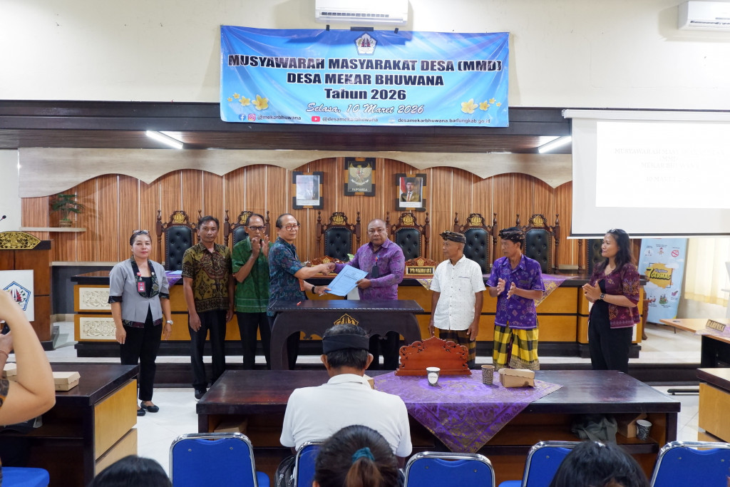 Pemerintah Desa Mekar Bhuwana melaksanakan kegiatan Musyawarah Masyarakat Desa (MMD) Desa Mekar Bhuwana Tahun 2026