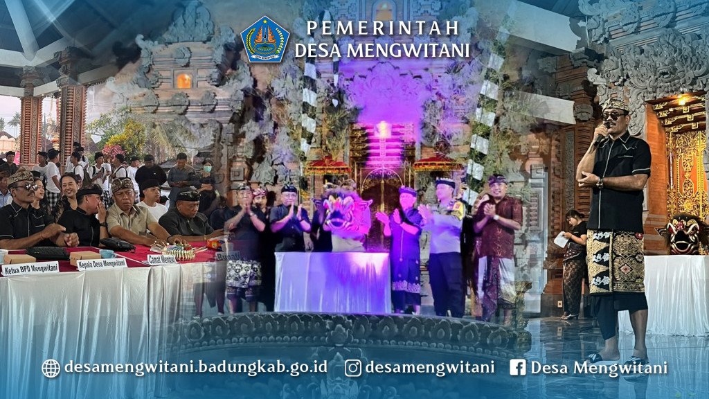 PERBEKEL MENGWITANI & KETUA BPD DAMPINGI KADIS KEBUDAYAAN BADUNG BUKA BK FEST DI BR. SILA DHARMA, MENGWITANI