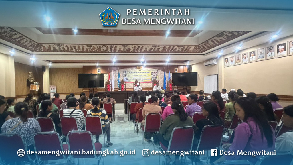 LPM & PERBEKEL MENGWITANI MELAKSANAKAN RAPAT KOORDINASI MENYAMBUT BULAN BAKTI GOTONG-ROYONG MEI 2026